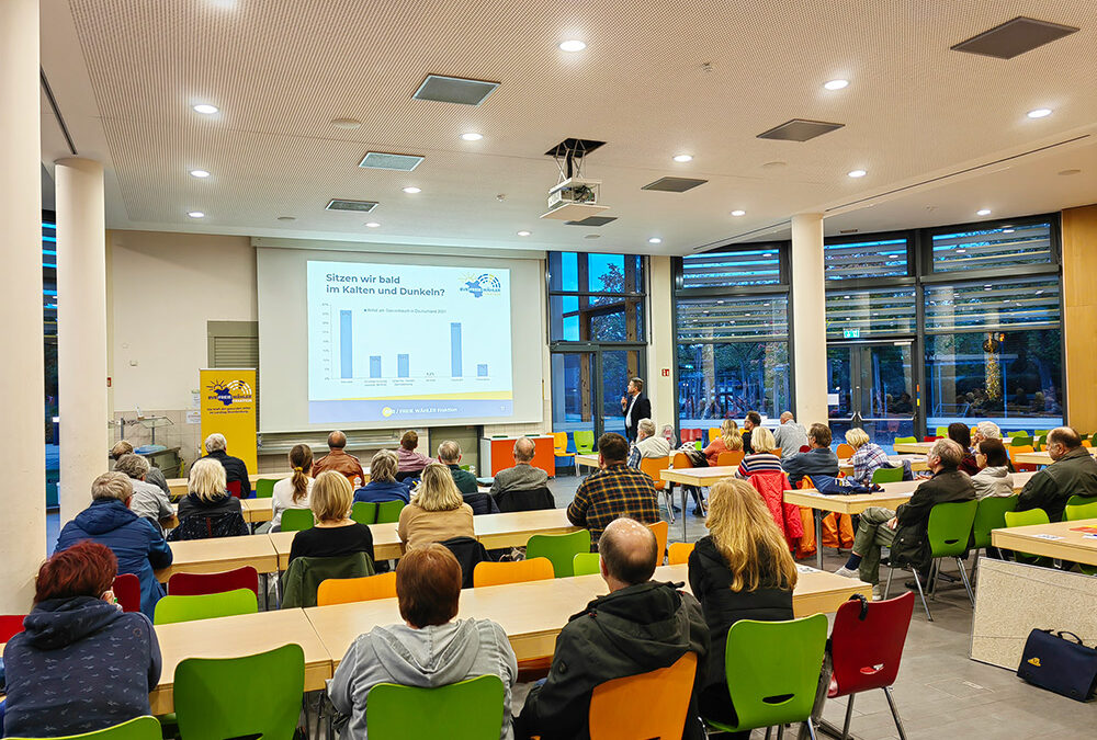 Volles Haus in Bernau bei Infoveranstaltung Energiekrise